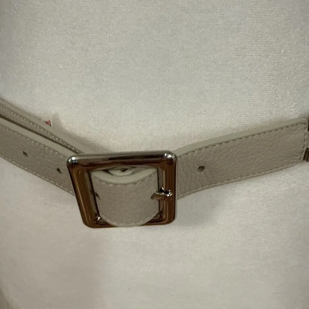 Women’s Talbots Genuine Leather Beige Belt Size 8 Small
